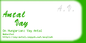 antal vay business card